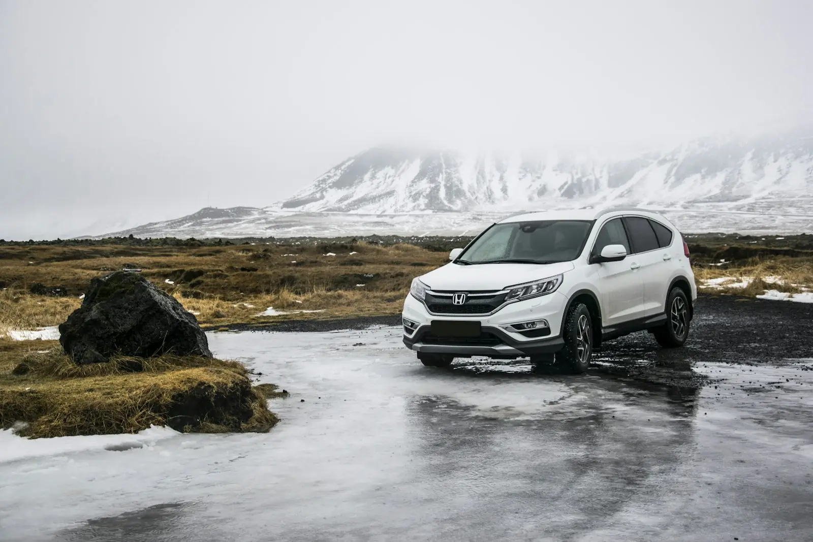 Premium SUV on an open road
